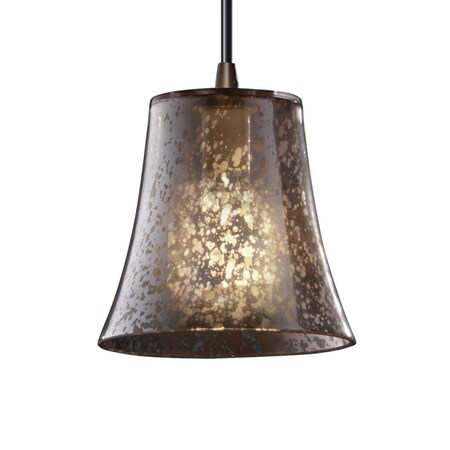 Justice Design Group FSN-8815-20-MROR-DBRZ-RIGID Fusion Collection Mini 1-Light Pendant